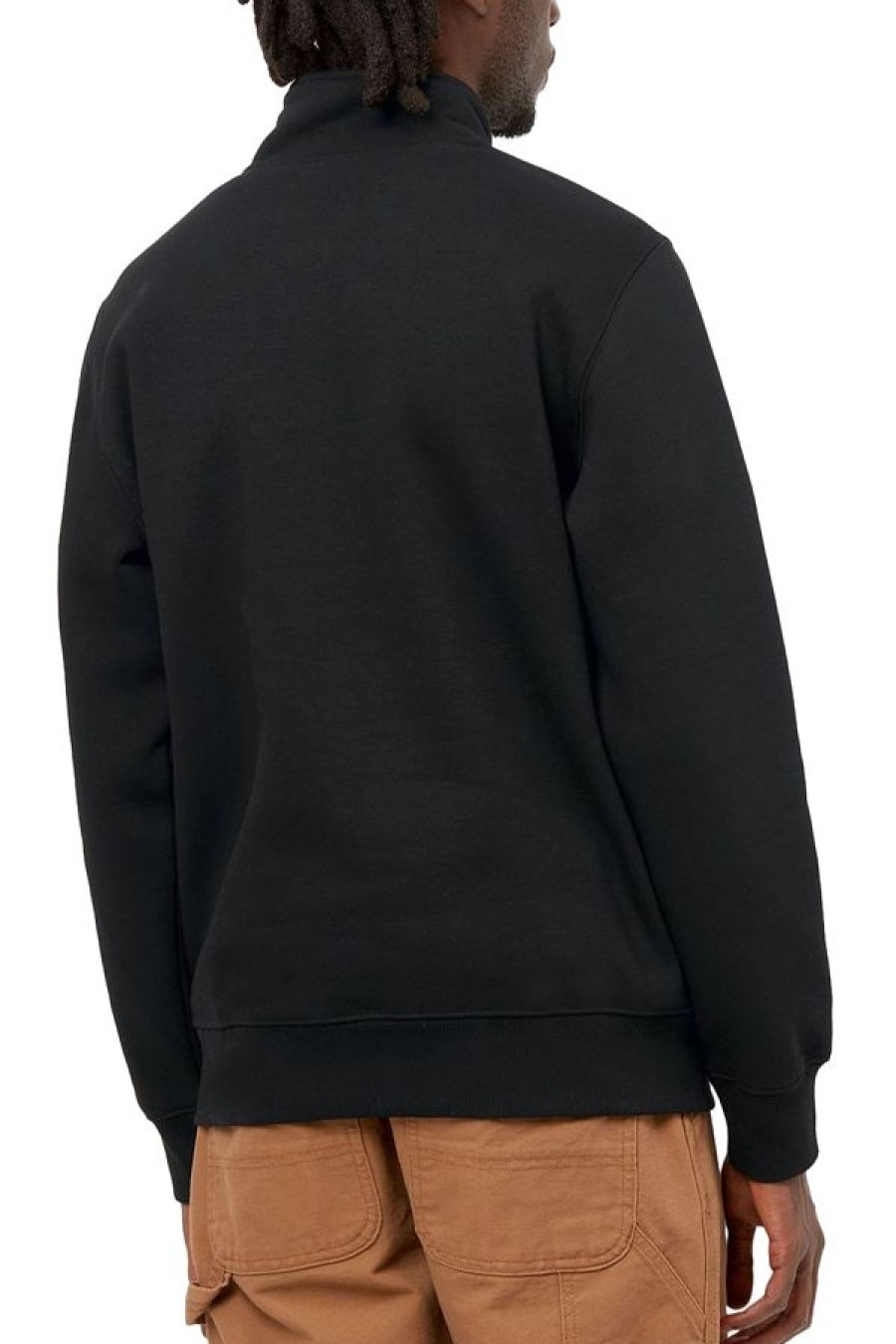 Abbigliamento CARHARTT WIP | Chase Neck Zip Sweat Black / Gold