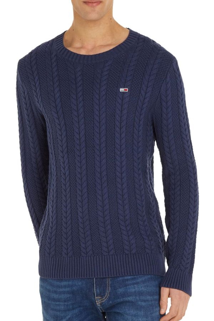 Abbigliamento TOMMY JEANS | Maglione Regular Cable Twilight Navy