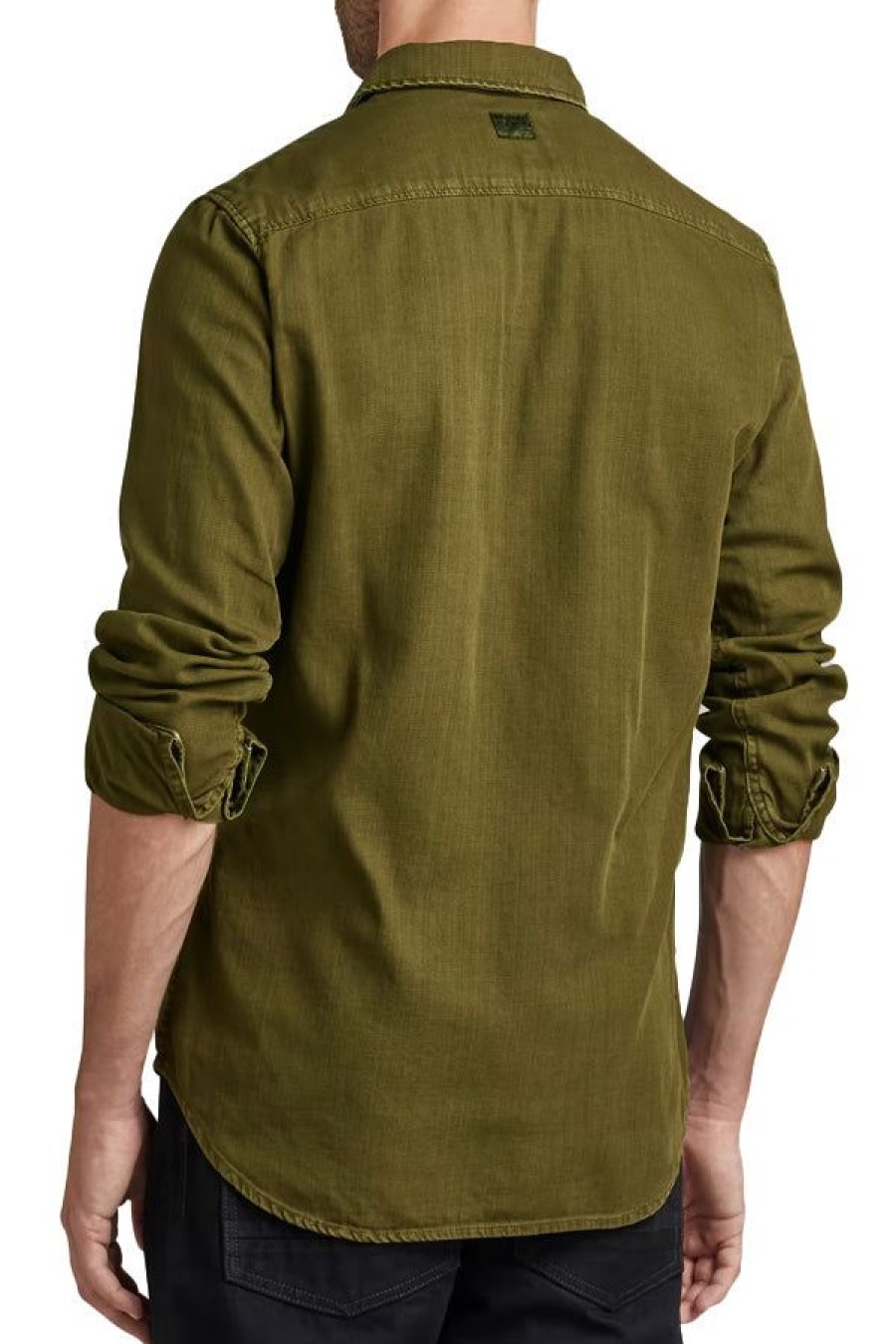 Abbigliamento G-STAR RAW | Marine Slim Shirt Ls Shadow Olive Gd