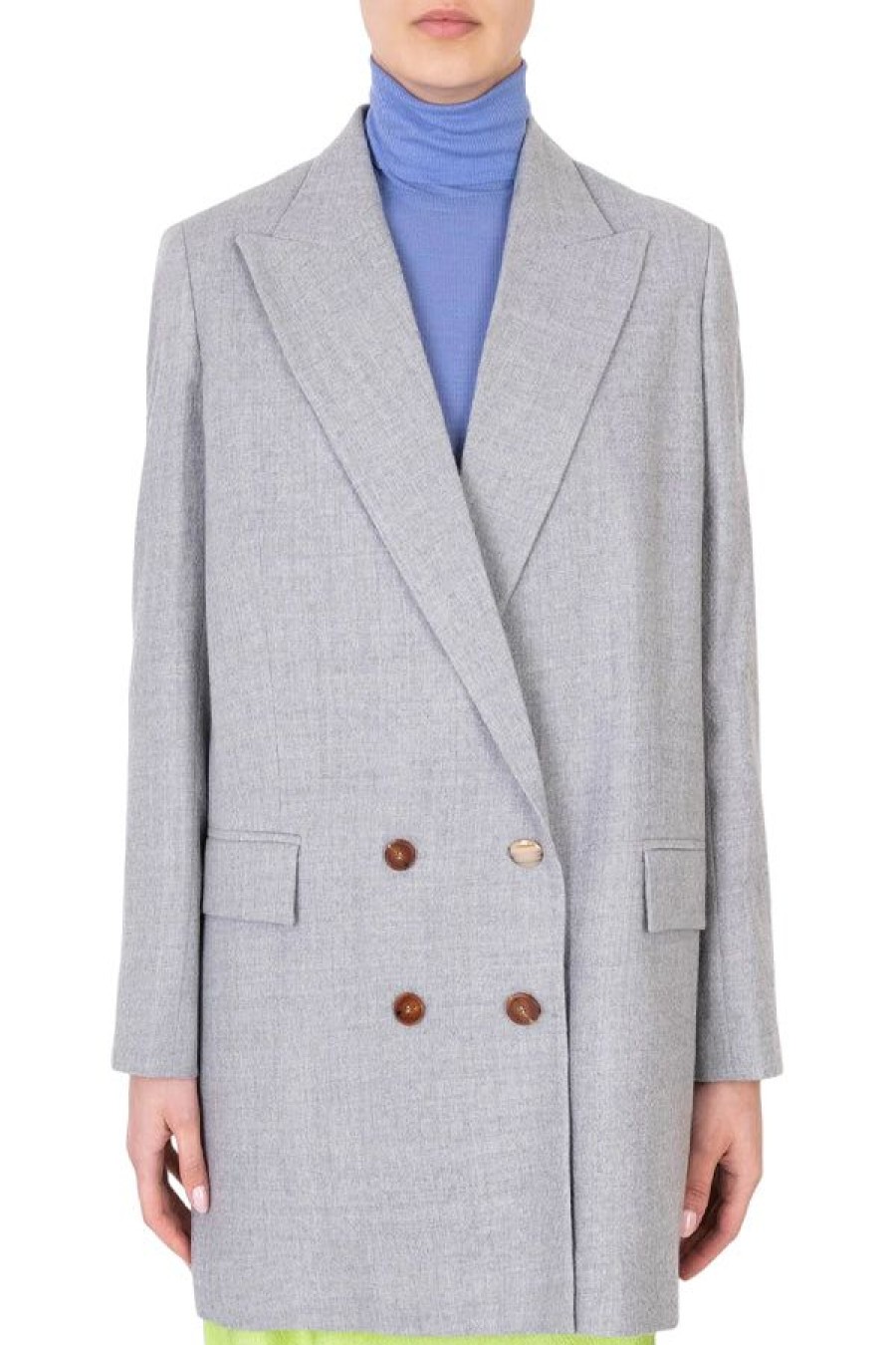 Abbigliamento ALYSI | Blazer Soft Wool Grigio