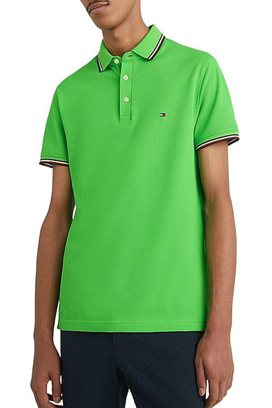 Abbigliamento TOMMY HILFIGER | 1985 Rwb Tipped Slim Polo Spring Lime