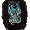 Abbigliamento DOLLY NOIRE | Blue Dragon Hoodie Black