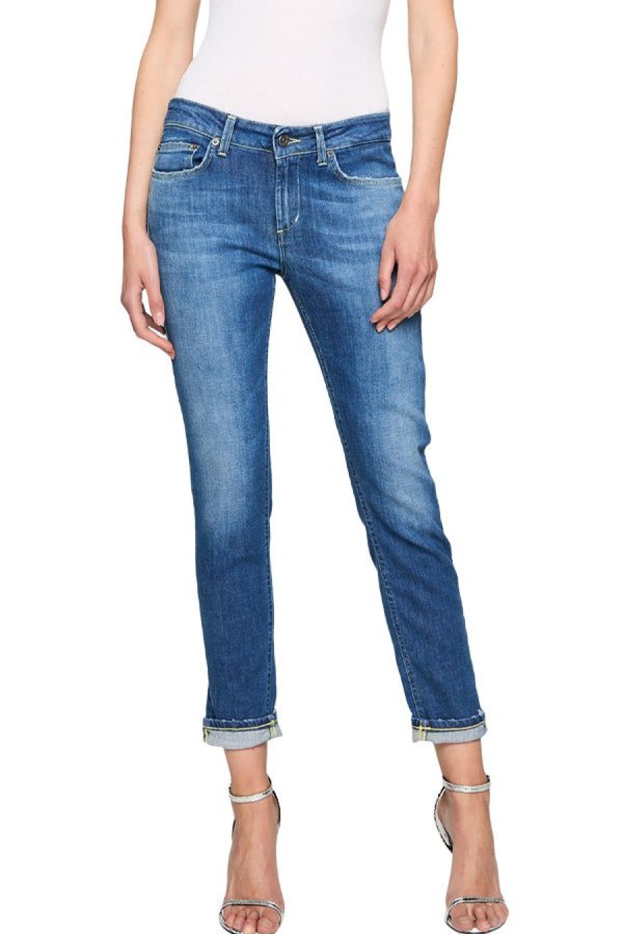 Abbigliamento DONDUP | Jeans 5Tasche Skinny Monroe In Denim Stretch 10 1/2 Oz Blu