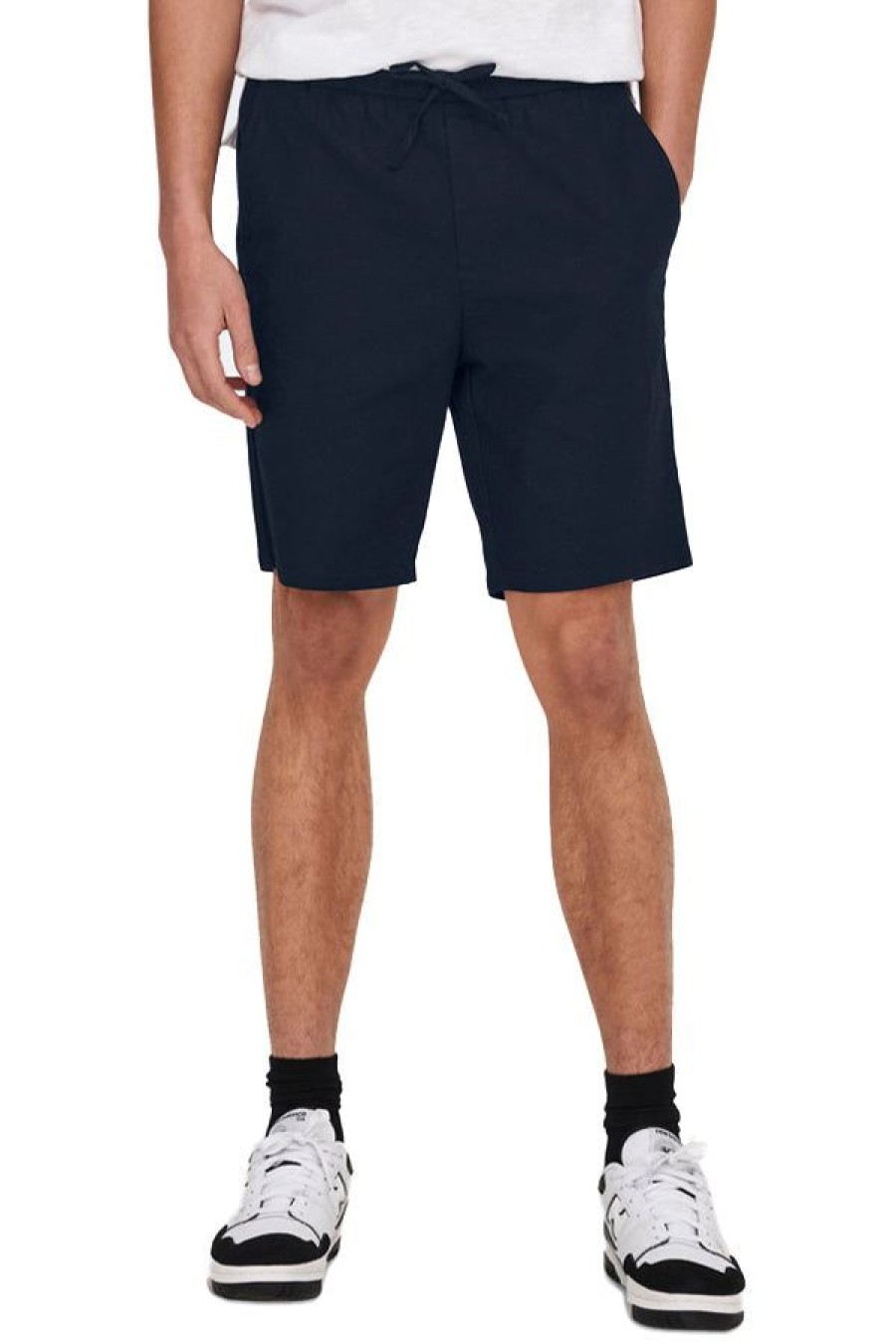 Abbigliamento ONLY & SONS | Onslinus 0007 Cot Lin Shorts Noos Dark Navy