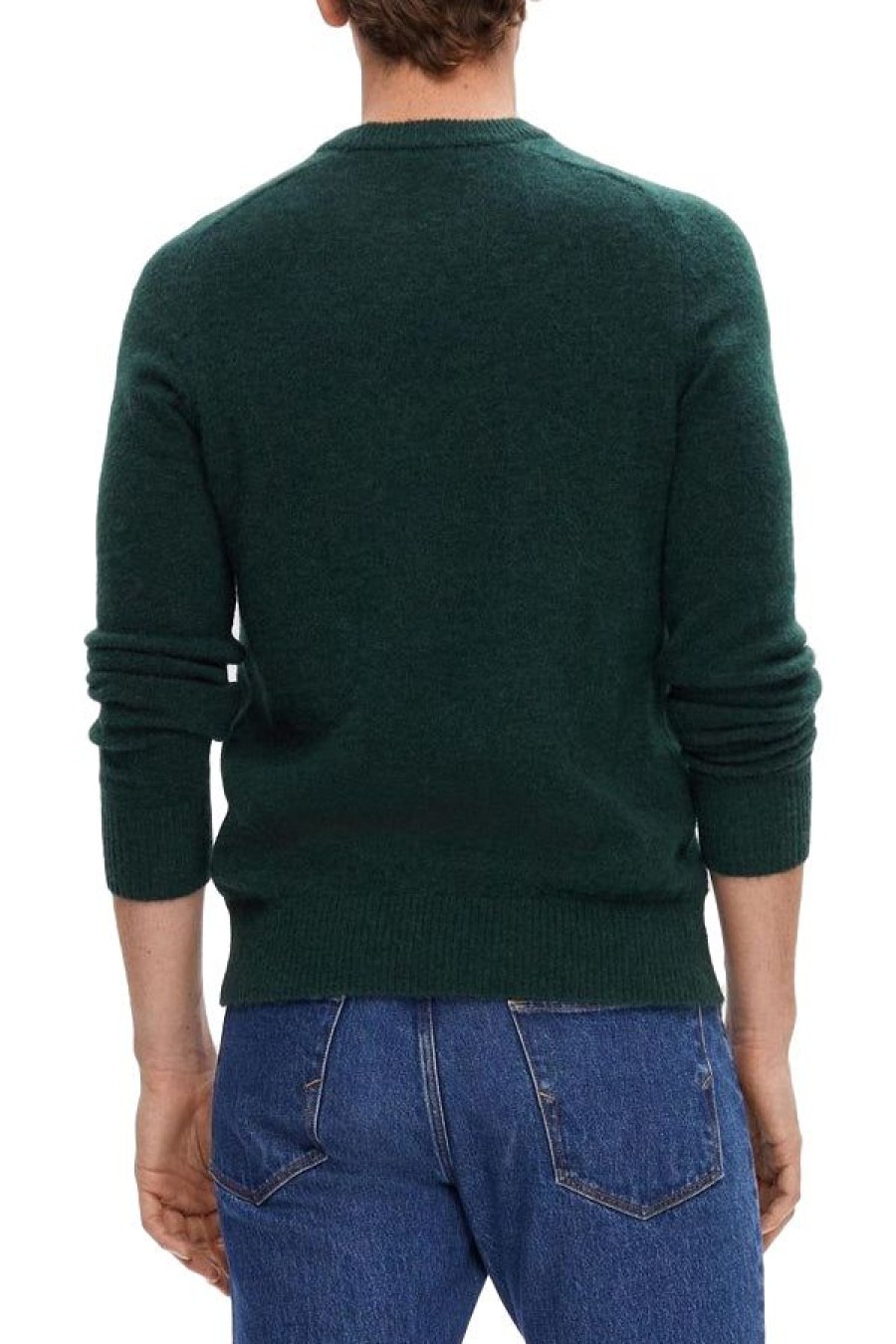 Abbigliamento SELECTED | Slhrai Ls Knit Crew Neck Green Gables