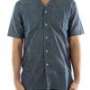 Abbigliamento UNIVERSAL WORKS | S/S V Neck Overshirt Indigo