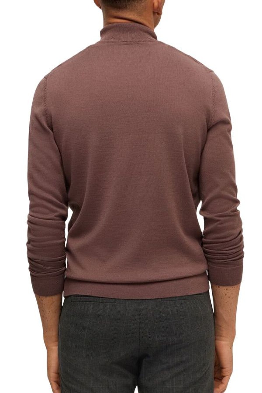 Abbigliamento SELECTED | Slhtown Merino Coolmax Knit Roll B Peppercorn