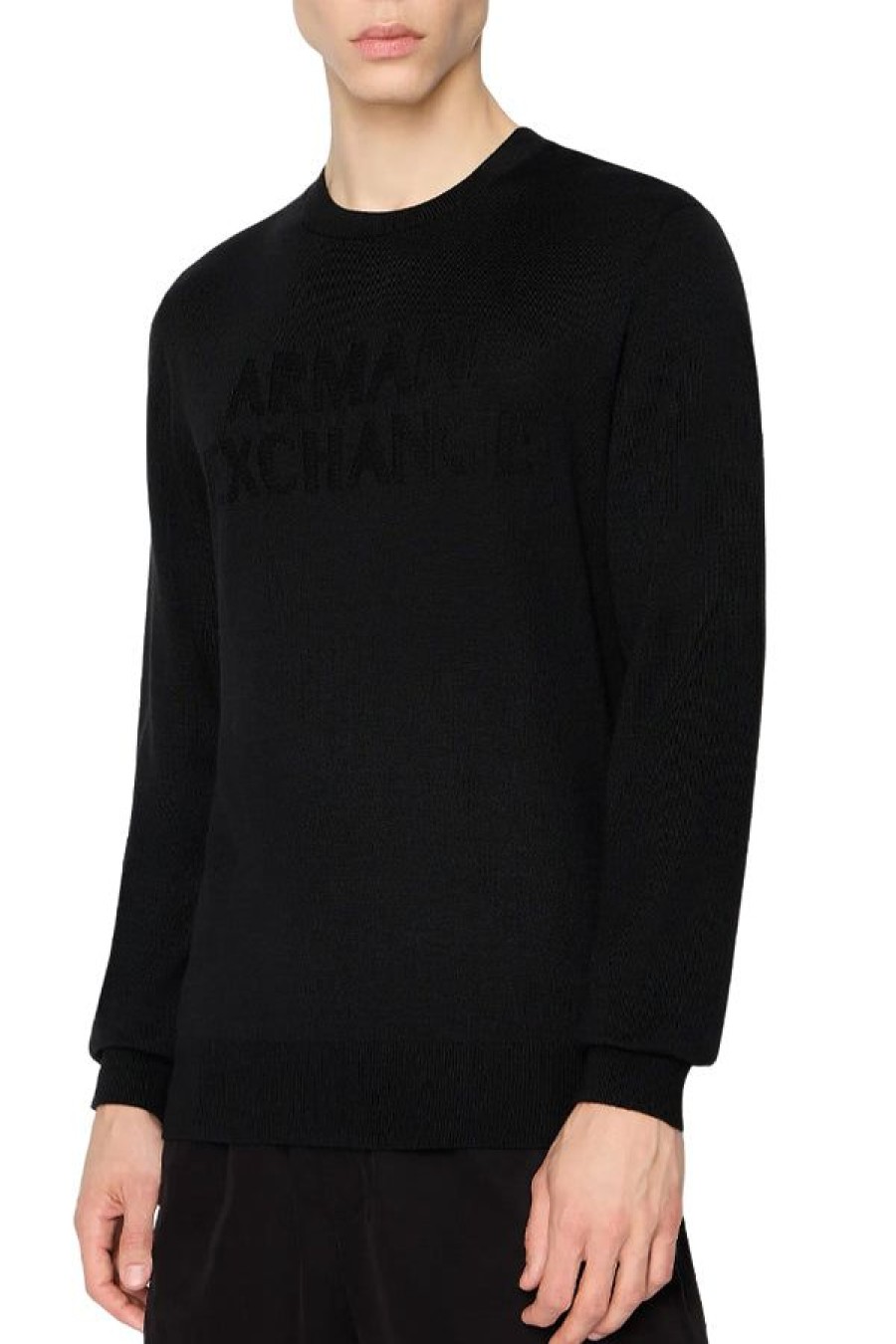 Abbigliamento ARMANI EXCHANGE | Maglione Girocollo In Misto Lana Black