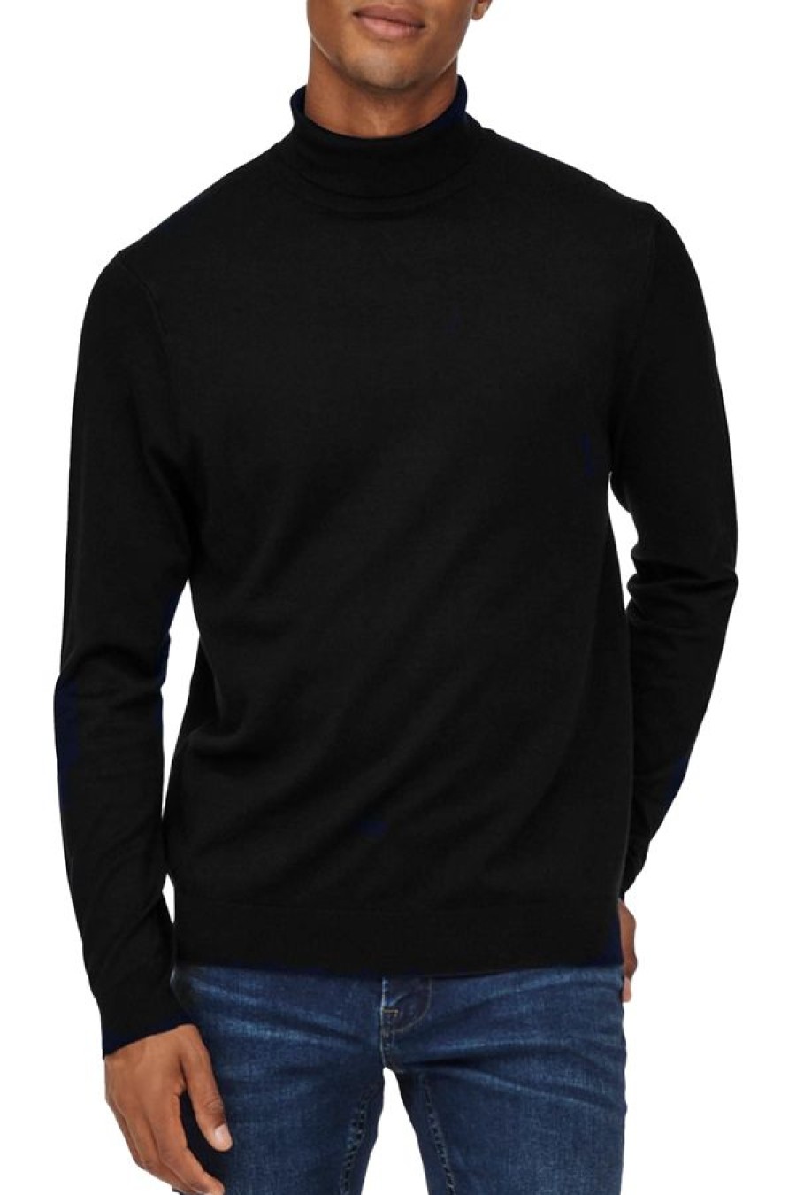 Abbigliamento ONLY & SONS | Roll Neck Knitted Pullover Black