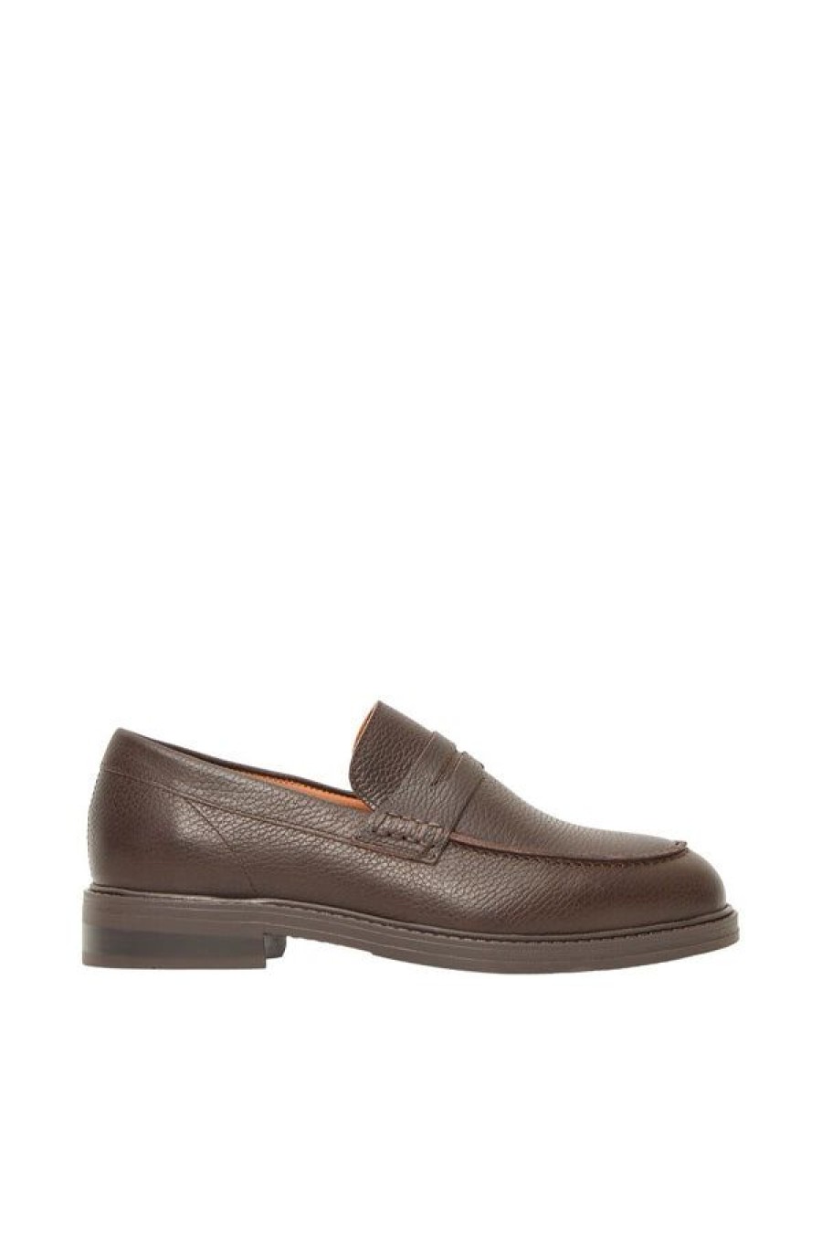 Calzature SELECTED | Slhblake Leather Penny Loafer B Demitasse