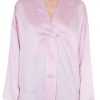 Abbigliamento ALYSI | Blusa Satin Stone Washed S/V Pink