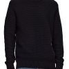 Abbigliamento SELECTED | Slhthim Ls Knit Structure Crew Neck Black