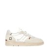 Calzature D.A.T.E. | Court 2.0 Nylon White-Cuoio