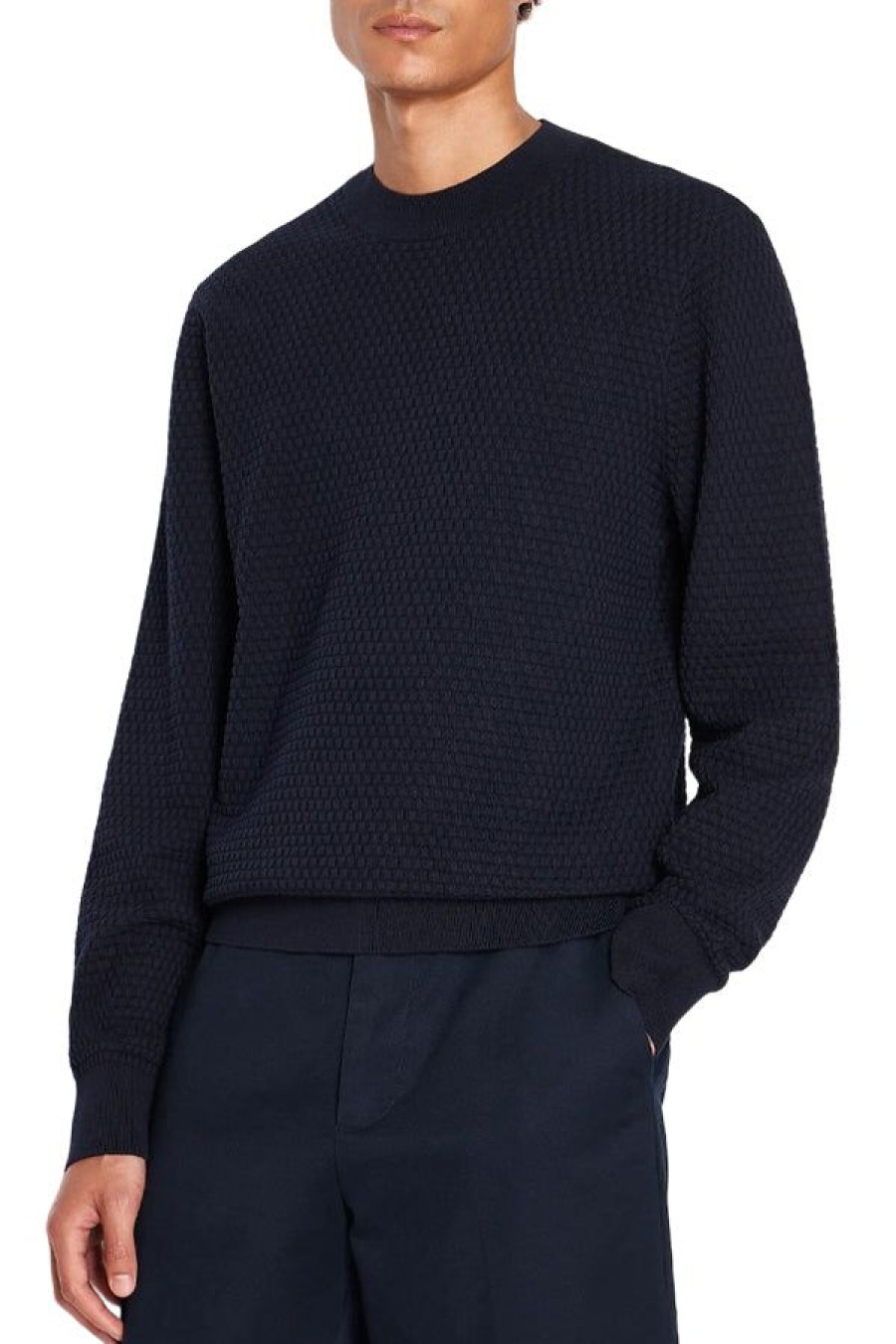 Abbigliamento ARMANI EXCHANGE | Maglione Girocollo In Cotone Navy