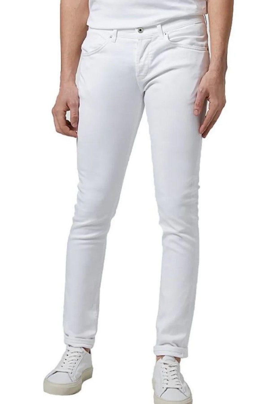 Abbigliamento DONDUP | Pantalone George Bianco