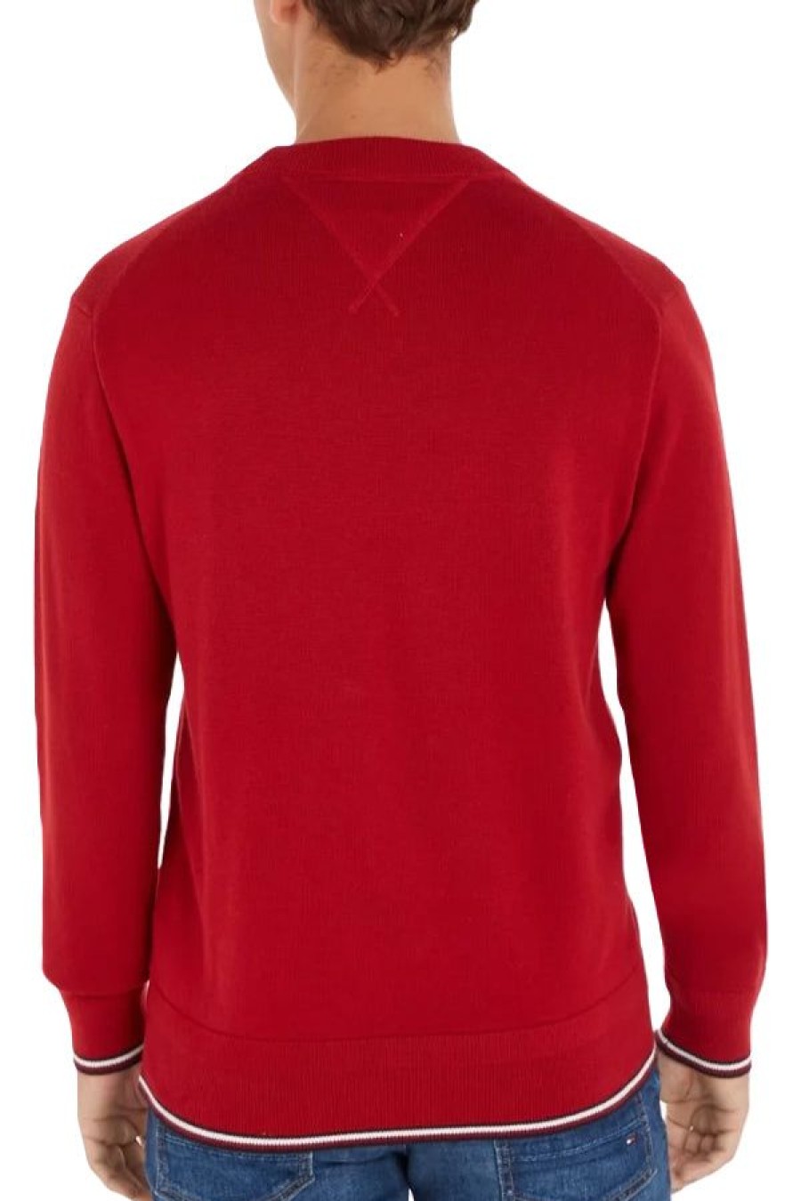 Abbigliamento TOMMY HILFIGER | Monotype Gs Tipped Crew Neck Arizona Red