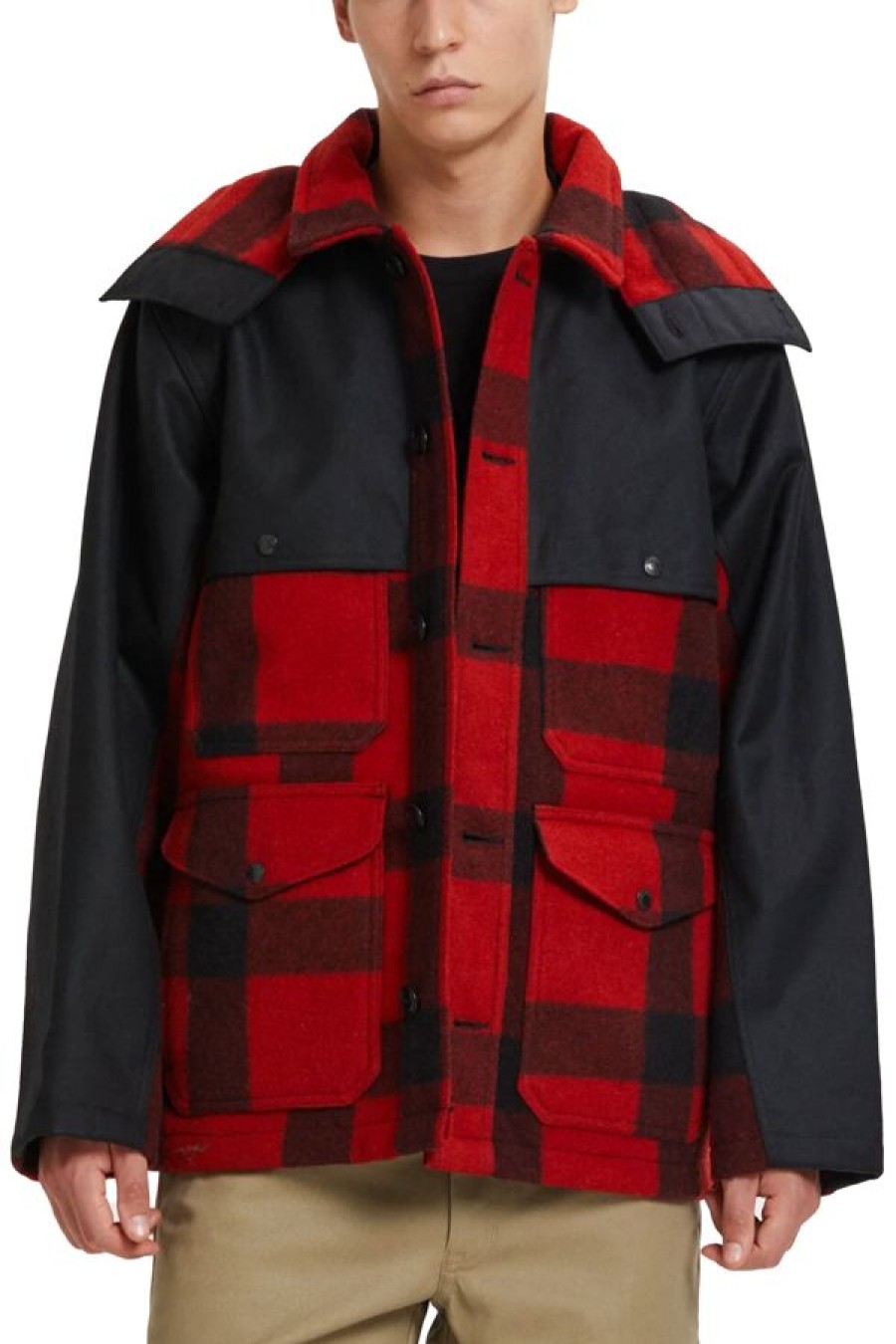 Abbigliamento FILSON | Giacca Mackinaw Wool Double Coat Red Black Class