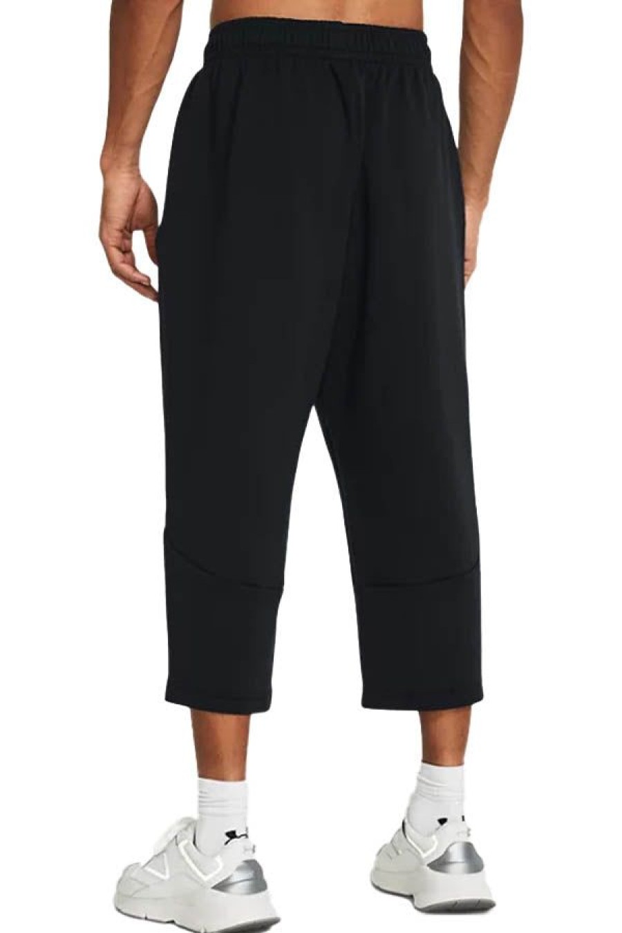 Abbigliamento UNDER ARMOUR | Pantaloni Ua Unstoppable Fleece Baggy Crop Black