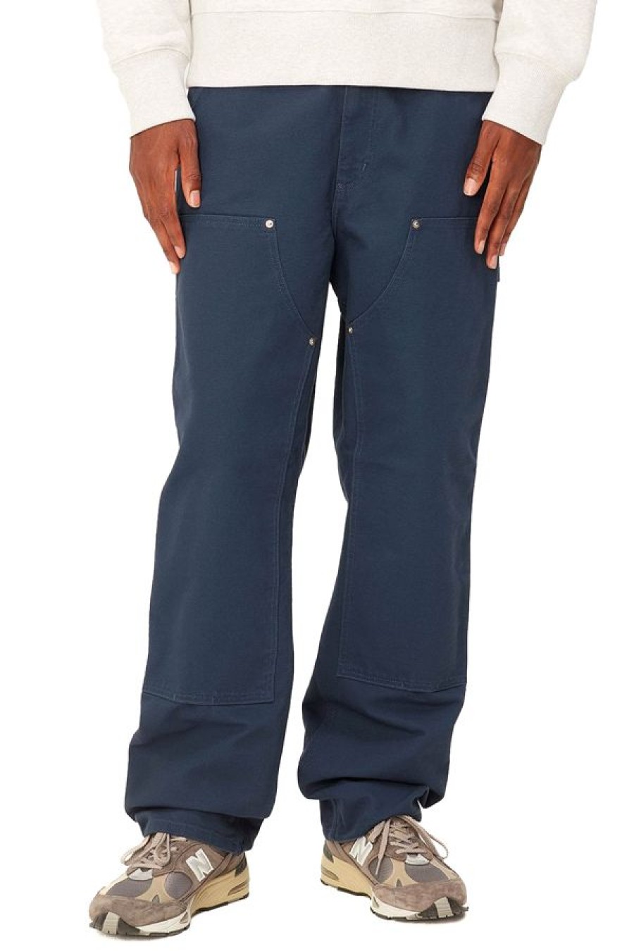 Abbigliamento CARHARTT WIP | Double Knee Pant Blue /Rinsed